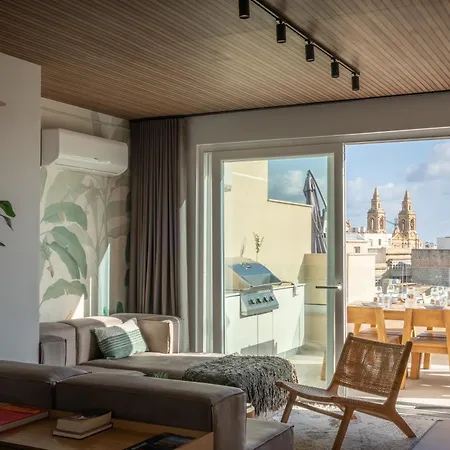 2br Luxury Penthouse And Apartment, Each With A Terrace, Private Pool And Valletta Views Апартаменты *