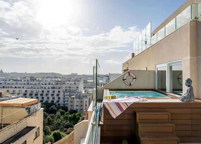 2br Luxury Penthouse And Apartment, Each With A Terrace, Private Pool And Valletta Views *