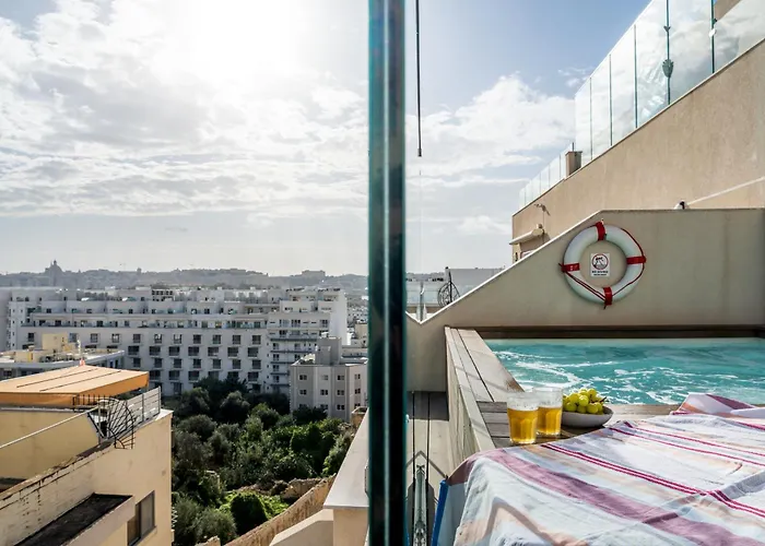 2br Luxury Penthouse And Apartment, Each With A Terrace, Private Pool And Valletta Views * Sliema