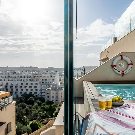 Rop Penthouse & Rof By Homega, Terrace, Private Pool & Valletta Views * سليمة